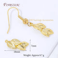 18K Gold Plated Brass Leaf Cluster Charms – DIY Jewelry Connectors Jewelry Making Charms P3 18K Gold Plated 2 PCS