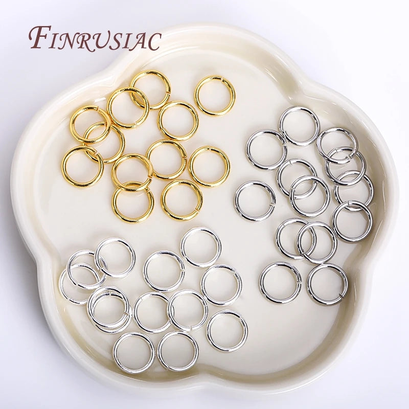 200Pcs 18K Gold Plated Open Jump Rings – DIY Jewelry Making Jewelry Making Findings P3