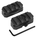 2-Pack Tactical Helmet Side Rail Mount Adapter – 360° Rotation Helmet Rail Adapter P3 Black