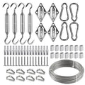 Sun Shade Sail Hardware Kit – 15M 3mm Stainless Wire Rope Shade Sail Hardware Kit P3 Default Title
