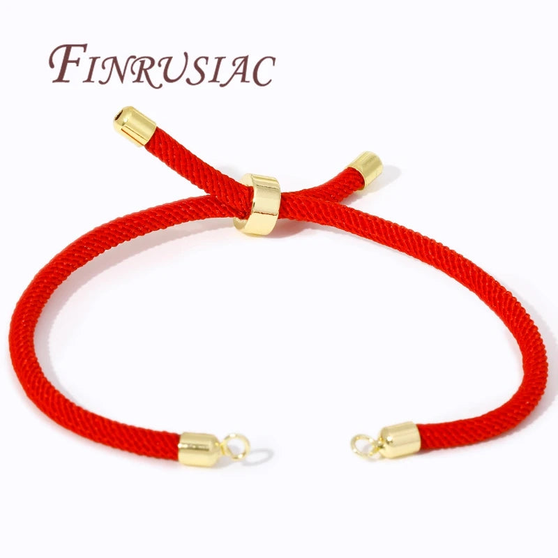 18K Gold Plated Adjustable Milan Rope DIY Bracelet Chain DIY Bracelet Chain P3 18K Gold Plated 8 Pieces
