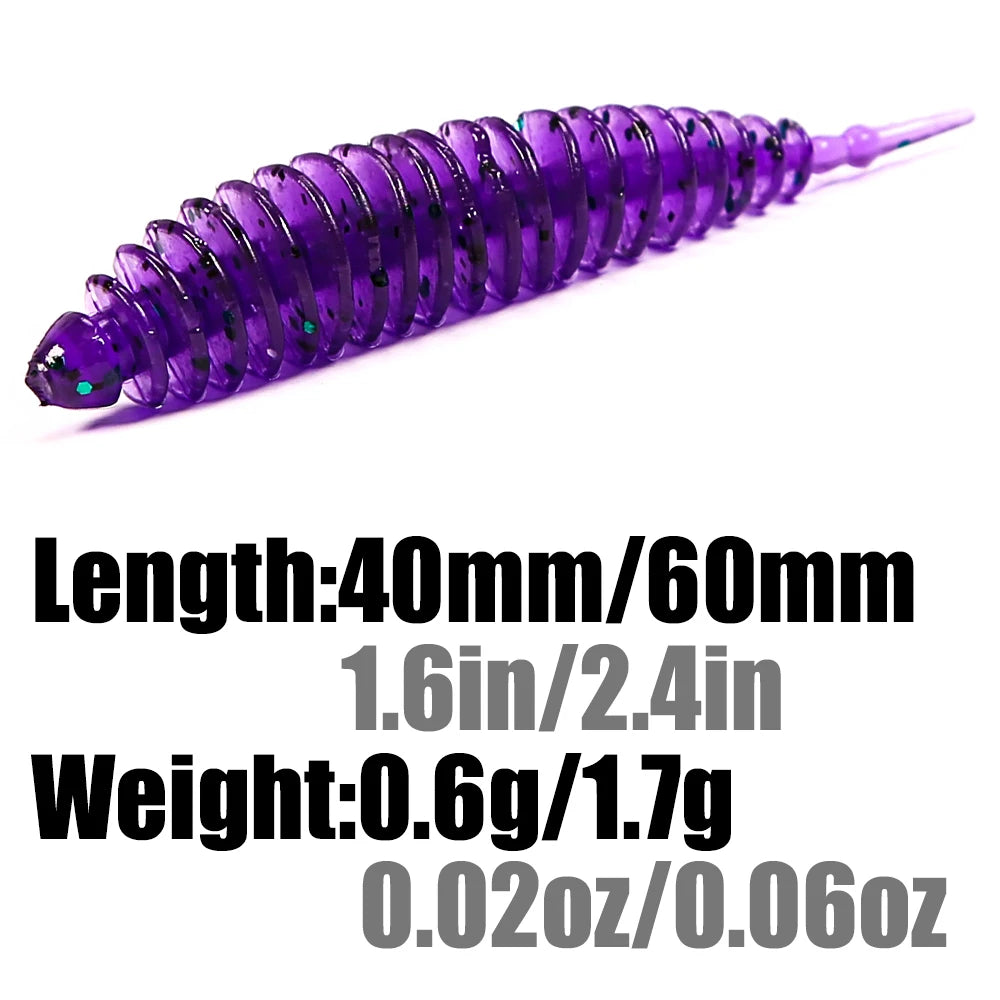 B&U Soft Shad Silicone Lures 40mm 60mm – Pike Bass Swimbait Soft Fishing Lure P3