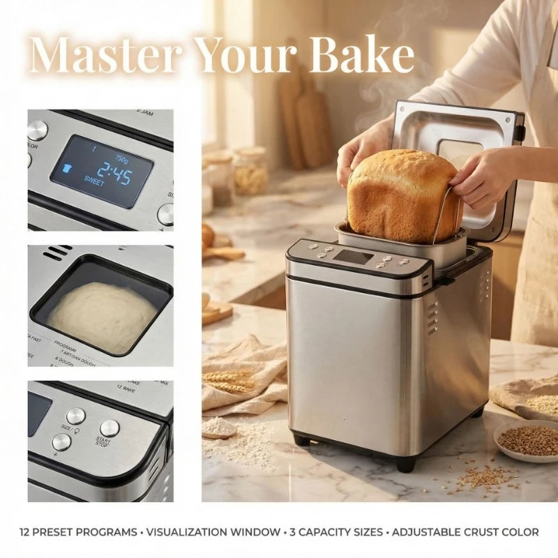 700W Automatic Bread Maker Machine | Home Dough & Baking Bread Maker Machine P3