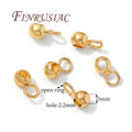 18K Gold Plated Pendant Bails with Open Rings | DIY Jewelry Findings Jewelry Findings P3 KC Gold Color 20 pieces