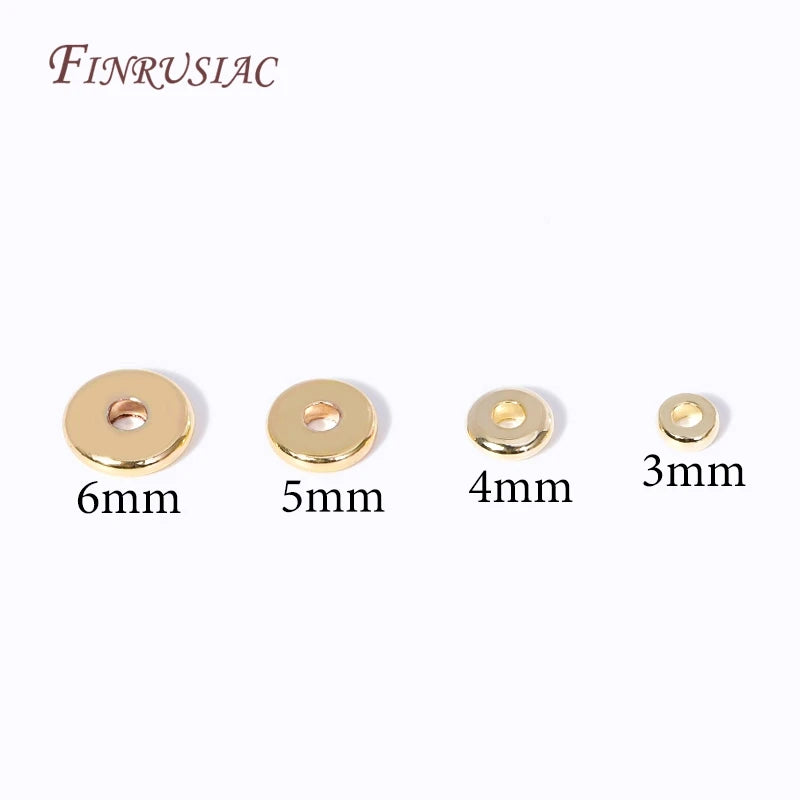 18K Gold Plated Metal Spacer Beads 3–6mm | Jewelry Making Jewelry Spacer Beads P3