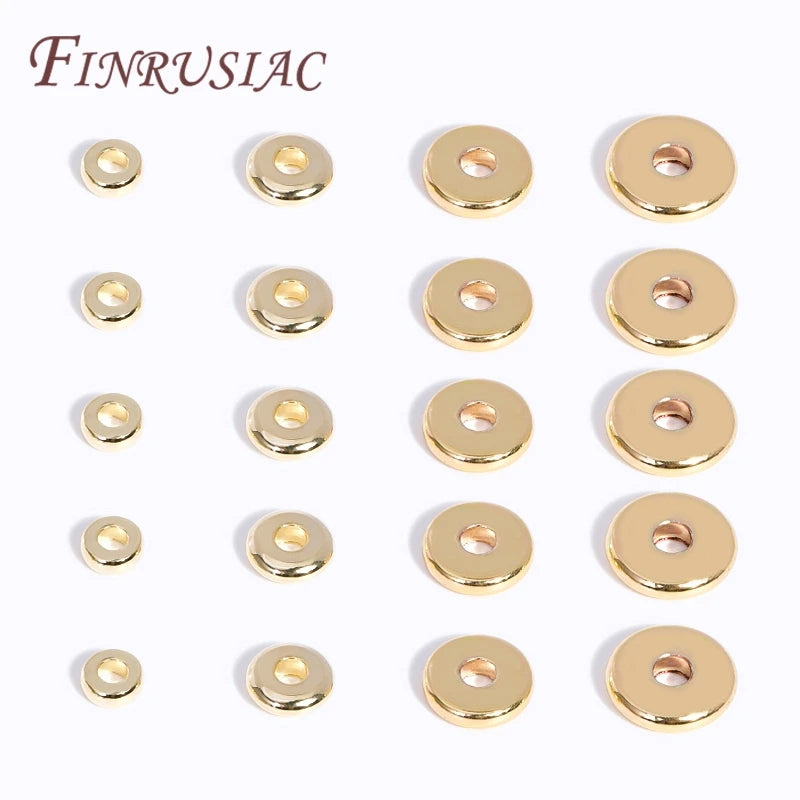 18K Gold Plated Metal Spacer Beads 3–6mm | Jewelry Making Jewelry Spacer Beads P3