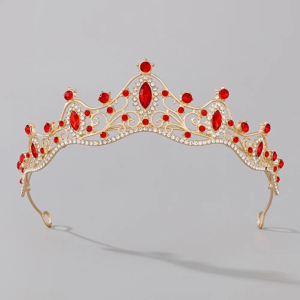 Rhinestone Crystal Tiara Crown Headband – Bridal & Party Crystal Crown Headband P3
