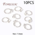 18K Gold Plated Crimp Beads, End Caps & Lobster Clasps Jewelry Findings P3 Silver Plated