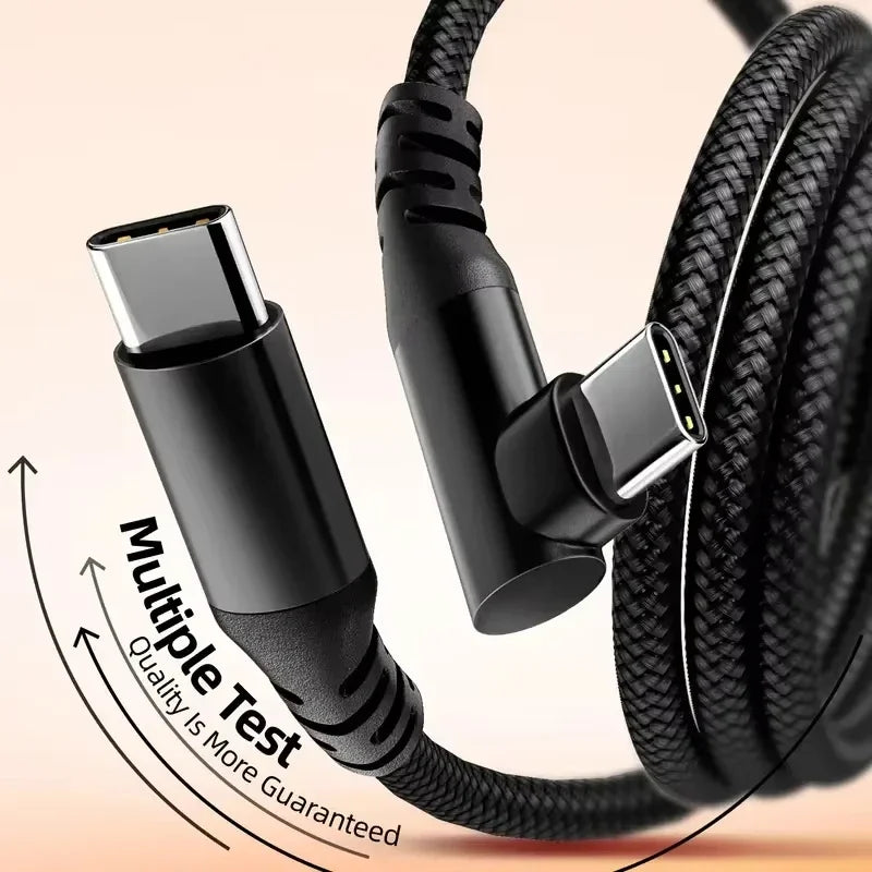 USB-C Braided Cable 1M/2M/3M – 60W PD Fast Charging & Data Sync USB-C Charging Cable P3