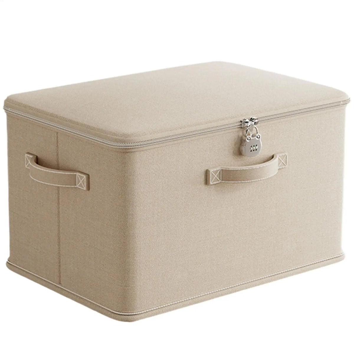 Lockable Storage Box with Handle – Stackable Organizer Bin Lockable Storage Bin P3