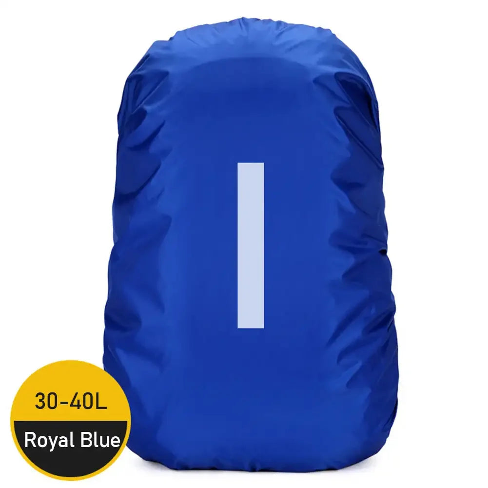 Reflective Waterproof Backpack Rain Cover 30–40L | Hiking Backpack Rain Cover P3 Royal Blue