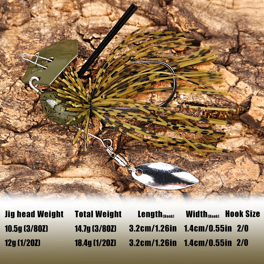 B&U Chatterbait Bladed Jig – Pike & Bass Fishing Lure Bladed Jig Lure P3