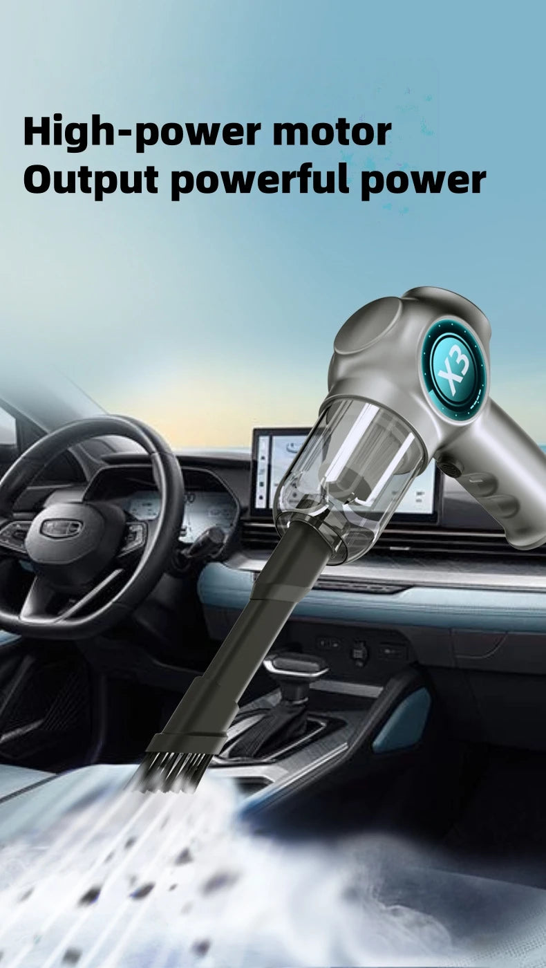 Portable Handheld Car Vacuum Cleaner – 2000mAh USB Rechargeable Handheld Vacuum Cleaner P3