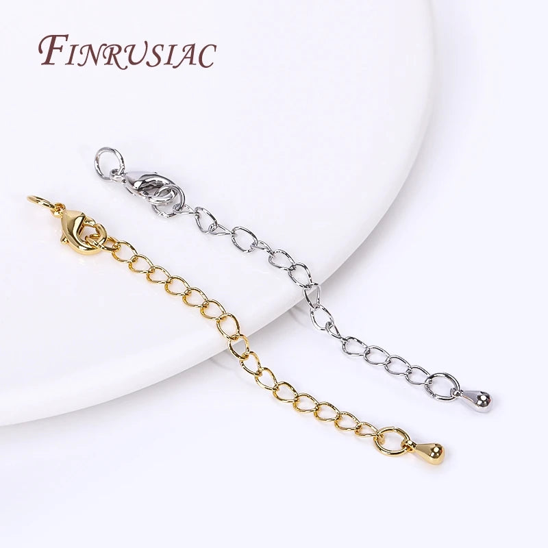 Gold Plated 66mm Extension Chain & Lobster Clasps – DIY Jewelry Jewelry Findings P3