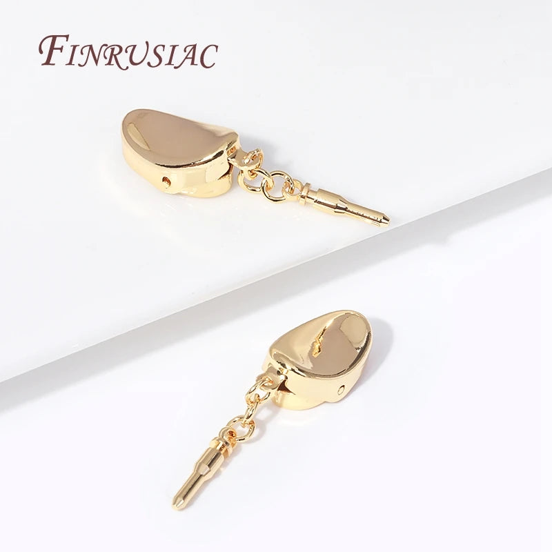 18K Gold Plated Press Buckle Clasp – DIY Jewelry Findings Jewelry Clasp Findings P3