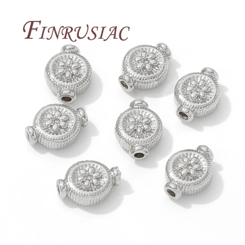 18K Gold Plated Spacer Beads 10mm×8mm | DIY Jewelry Making Jewelry Spacer Beads P3