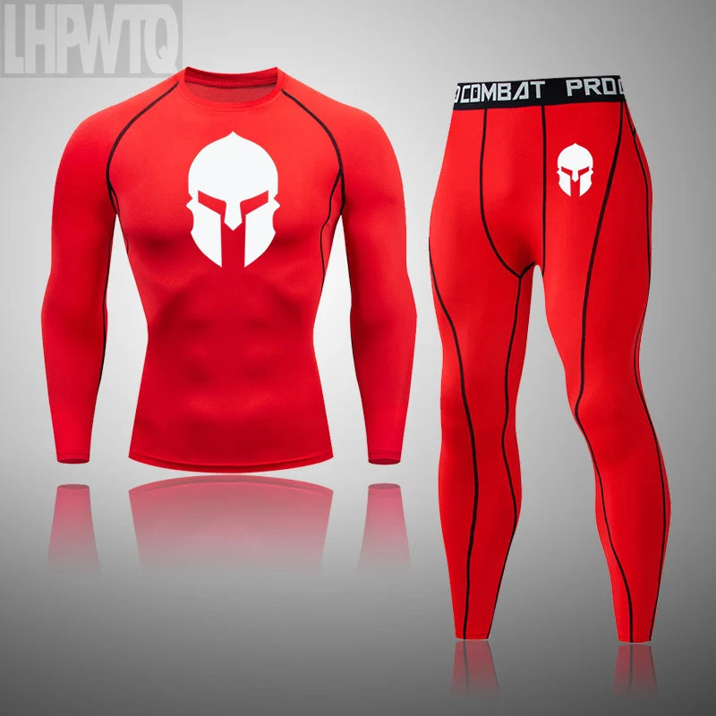 Men's Thermal Compression Base Layer Set | Long Johns Tracksuit Thermal Base Layer Set P3 2-piece set S