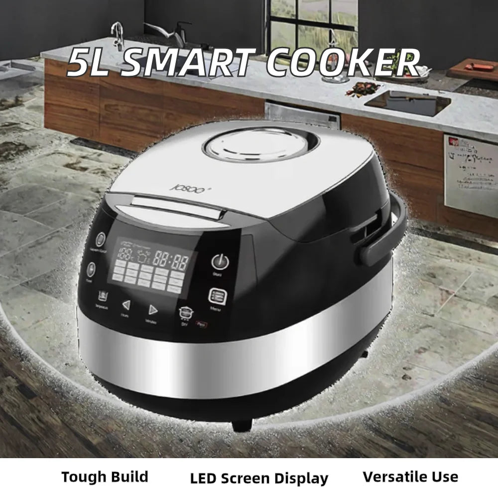 DUTRIEUX 5L Stainless Steel Rice Cooker – Timer & Non-Stick Electric Rice Cooker P3