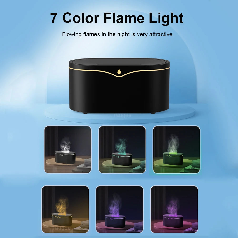 Mini Flame Aroma Diffuser USB Cool Mist Humidifier – 7 Colors Aroma Diffuser Humidifier P3