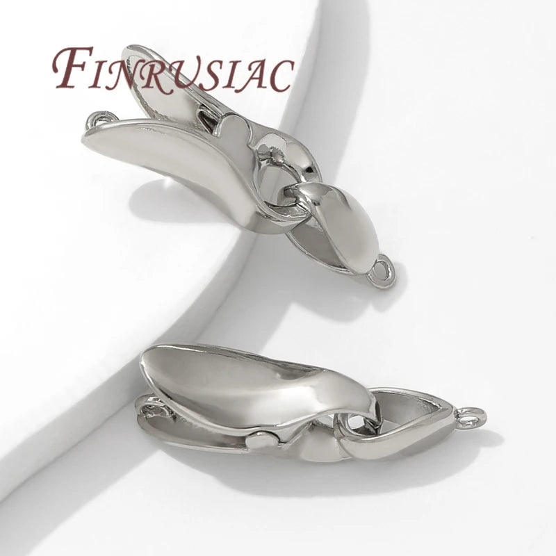 Rhodium Plated Jewelry Clasps & Connectors | DIY Bracelet Necklace Jewelry Clasps P3