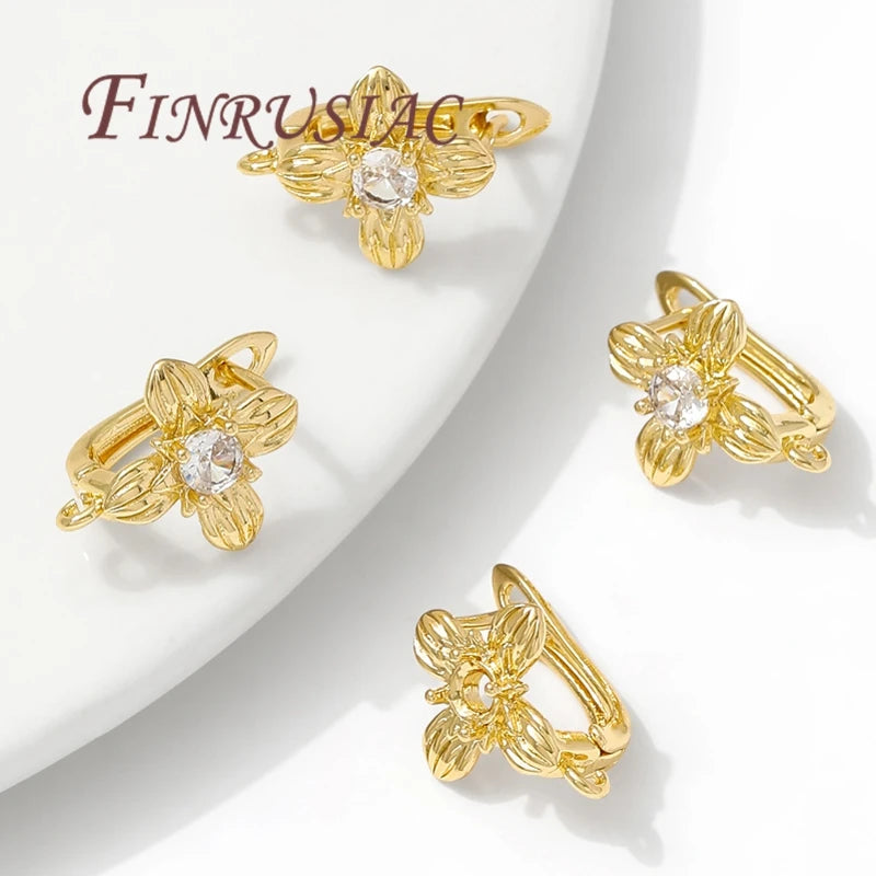 18K Gold Plated Leverback Earring Hooks | DIY Jewelry Findings Earring Findings P3