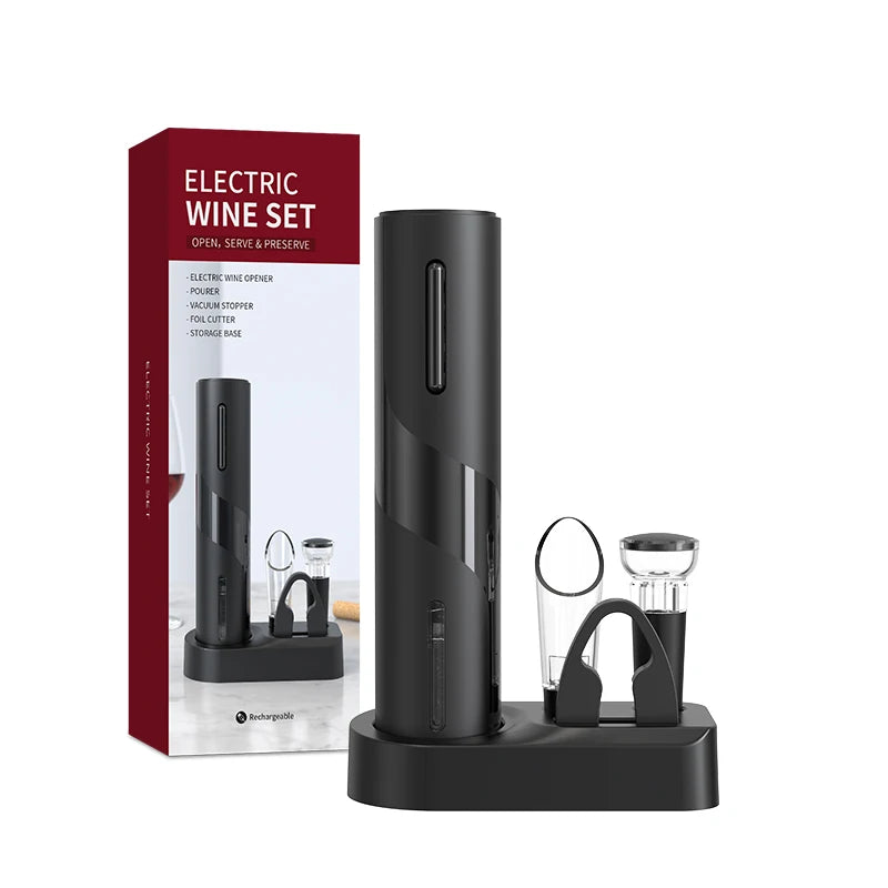 CLITON Electric Wine Opener – Rechargeable Automatic Corkscrew Electric Wine Opener P3 VBGS-KP1-361901