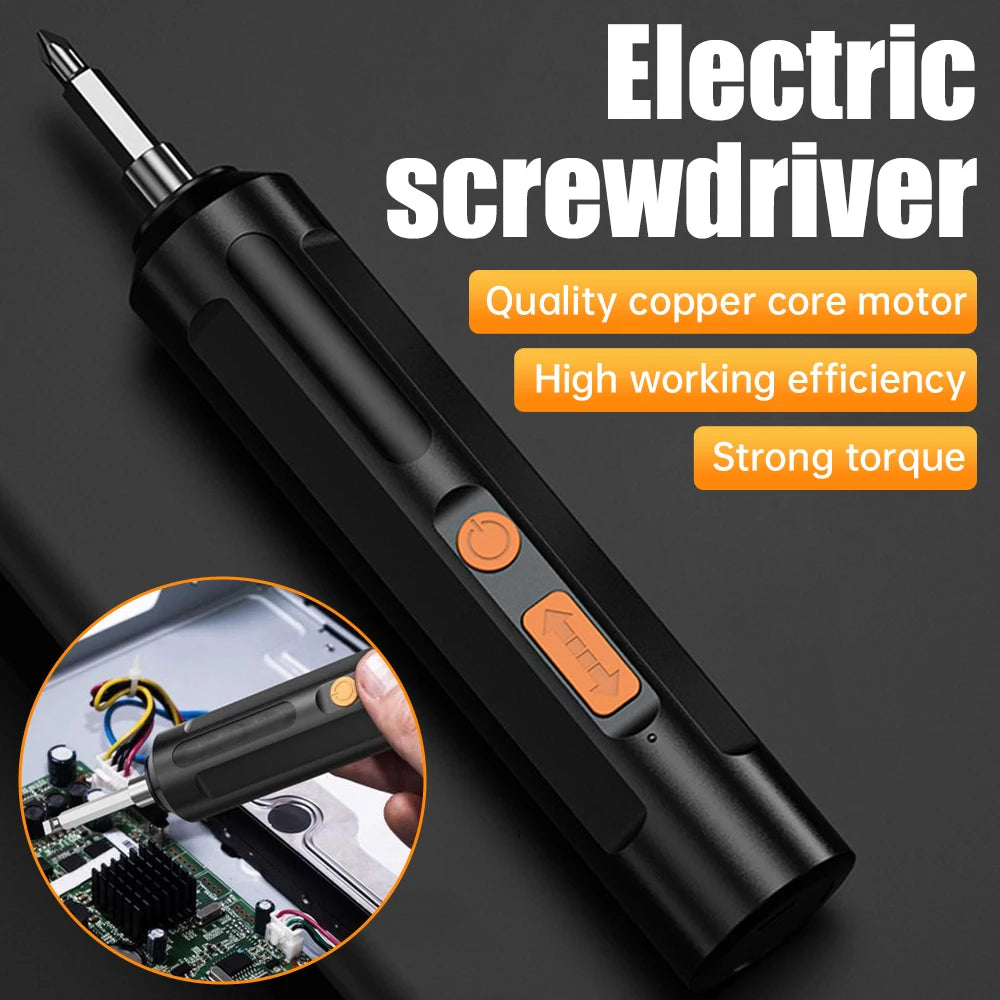 Aideepen 4.2V Cordless Electric Screwdriver Mini Drill Set Cordless Screwdriver P3