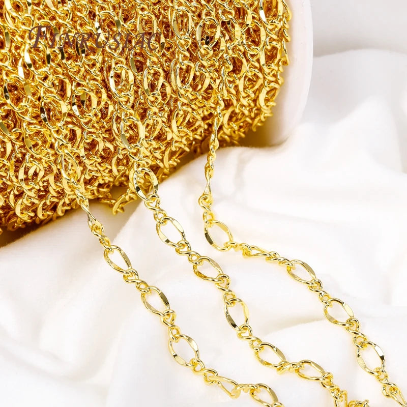 18K Gold Plated Brass Chains Bulk – DIY Jewelry Findings Jewelry Chain Findings P3