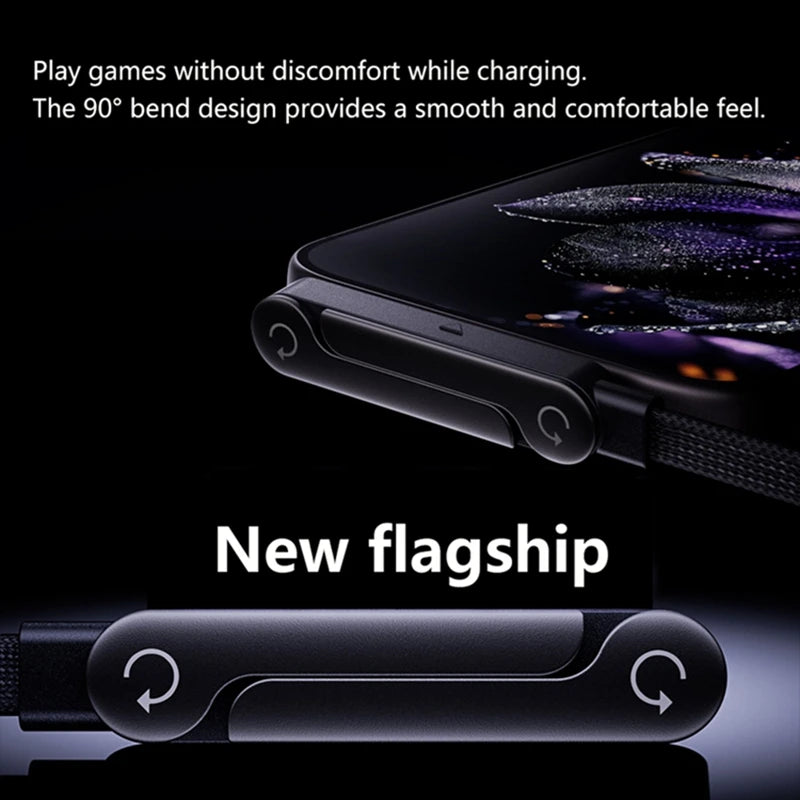 2-in-1 USB-C to USB-C Cable 240W Fast Charge + Desktop Stand USB-C Charging Cable P3