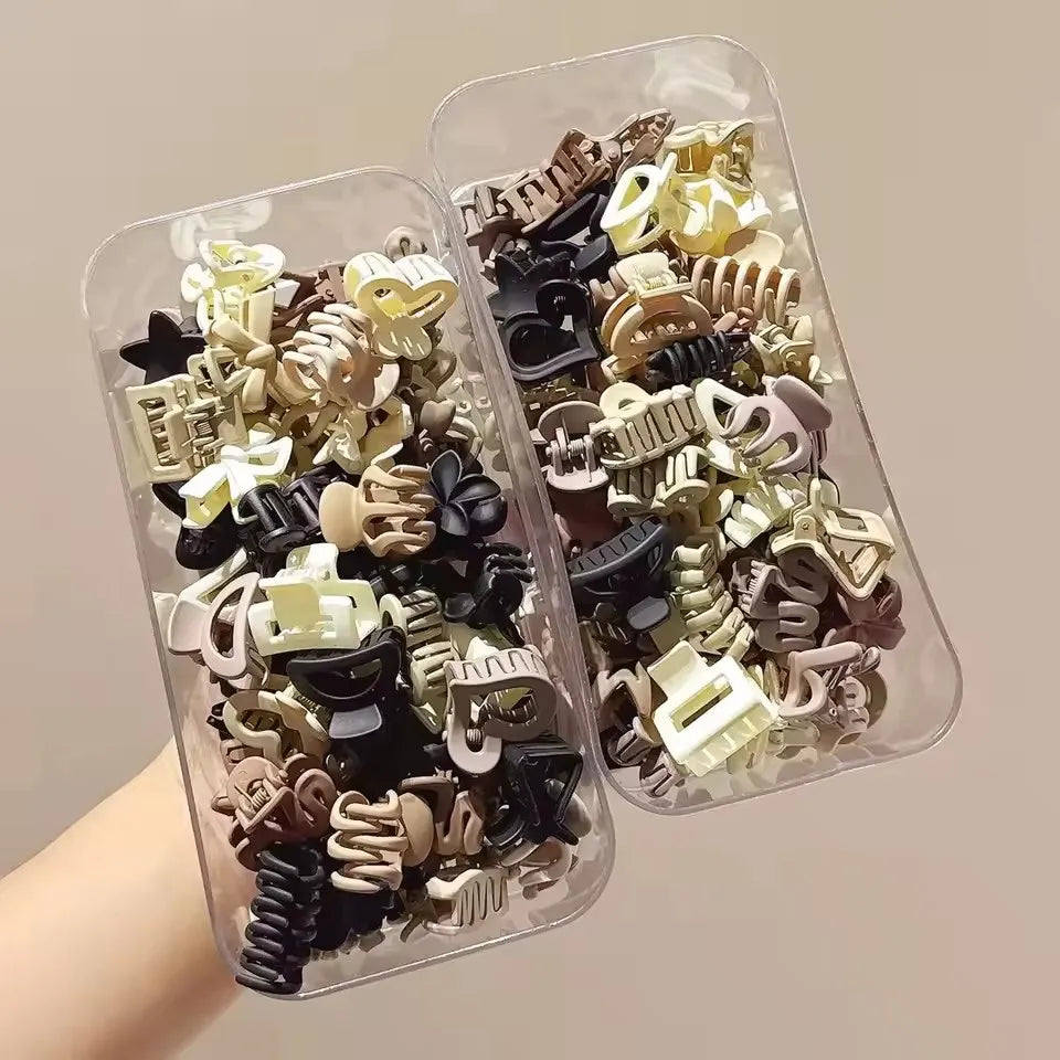 Beige Mini Hair Clips Mixed Pack – Cute Barrettes for Women Hair Clips Barrettes P3