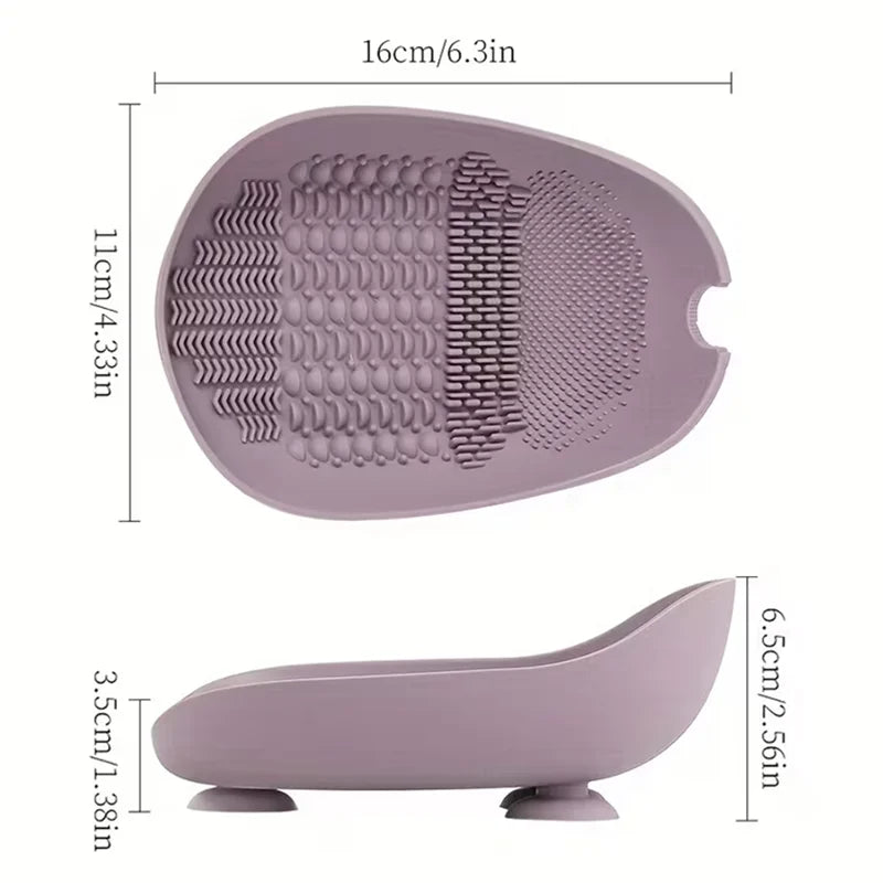 Silicone Makeup Brush Cleaning Bowl – Suction Cup Base Brush Cleaning Bowl P3