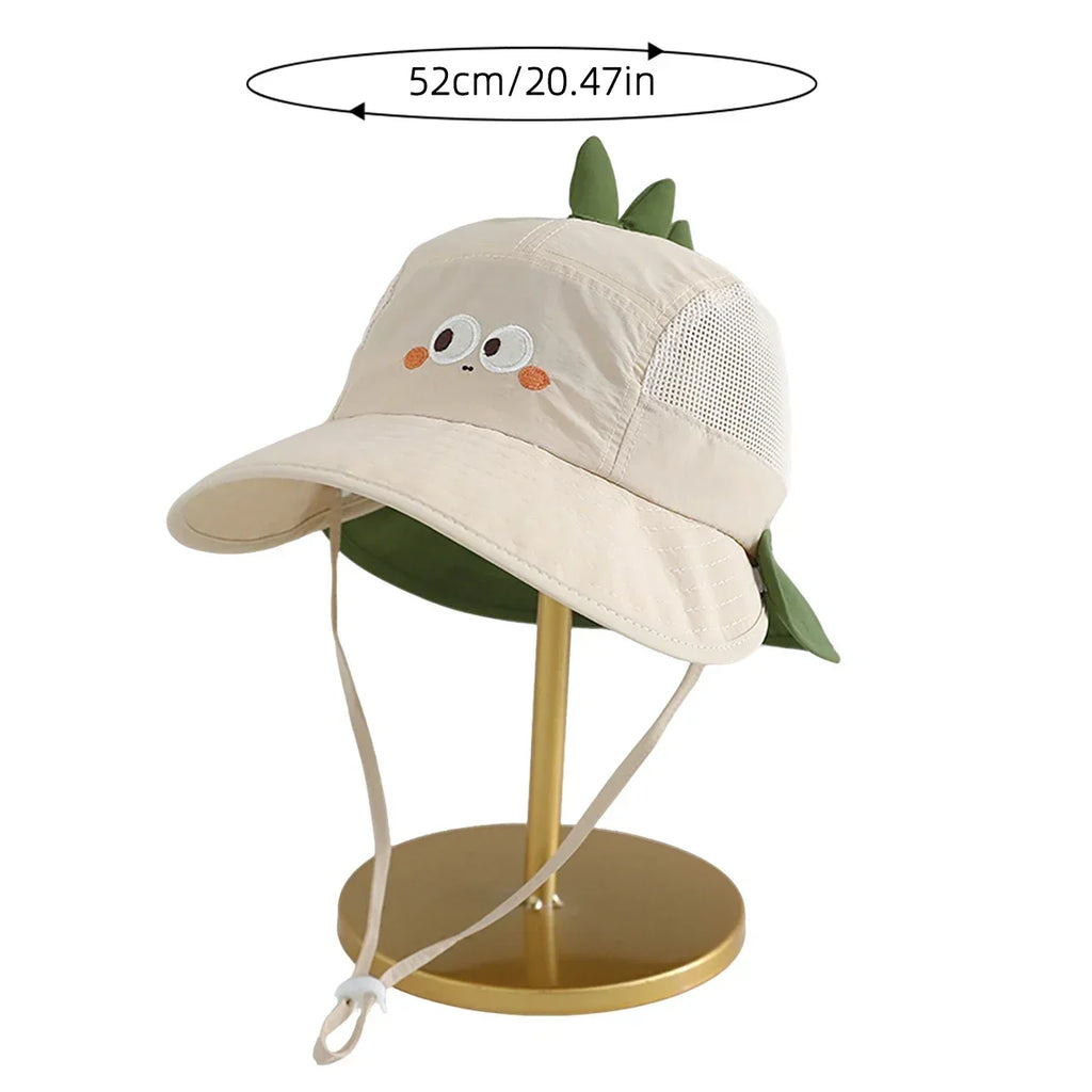 Baby Wide Brim Sun Hat – Cartoon Bear Ear UV Cap for Toddlers Baby Sun Hat P3