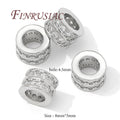 18K Gold Plated Spacer Beads 8mm×5mm | DIY Jewelry Making Jewelry Spacer Beads P3 Rhodium Plated 2 pieces