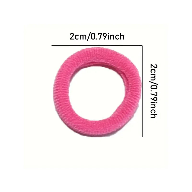 200PCS Colorful Nylon Elastic Hair Ties for Girls | Ponytail Bands Elastic Hair Ties P3