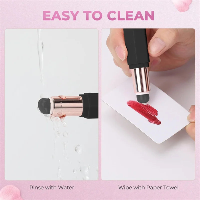 Retractable Silicone Lip Brush with Lid – Lipstick & Concealer Silicone Lip Brush P3
