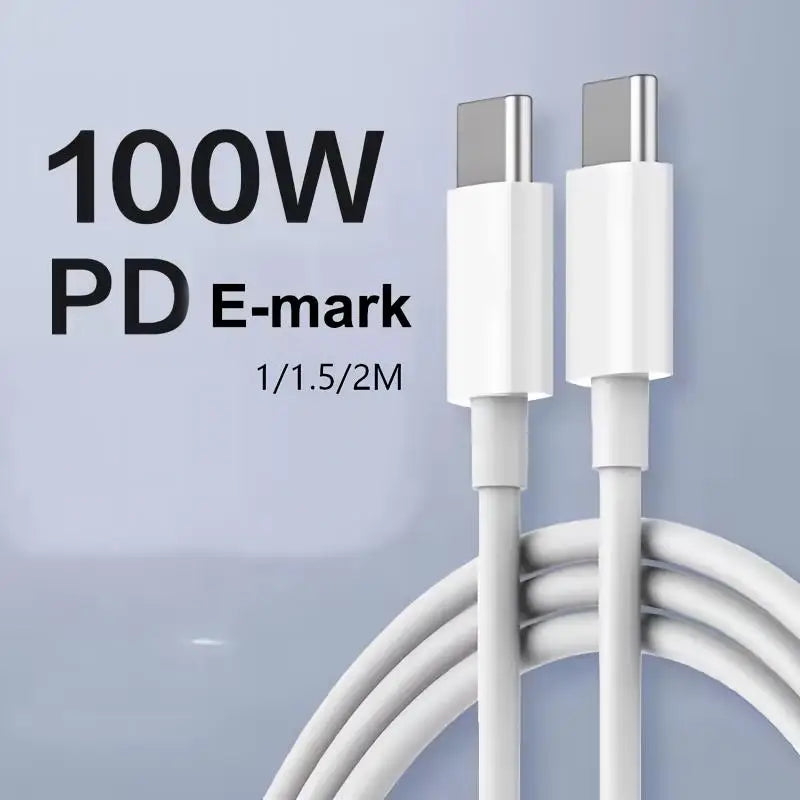 100W USB-C to USB-C Fast Charging Cable | 1M 1.5M 2M USB-C Charging Cable P3