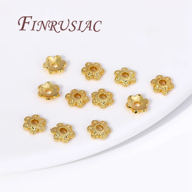 18K Gold Plated Brass Spacer Beads – DIY Jewelry Findings Jewelry Spacer Beads P3