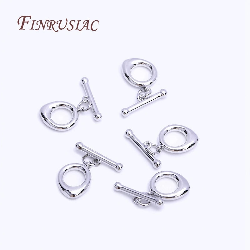 18K Gold Plated Droplet OT Toggle Clasp – Brass DIY Jewelry Jewelry Toggle Clasp P3