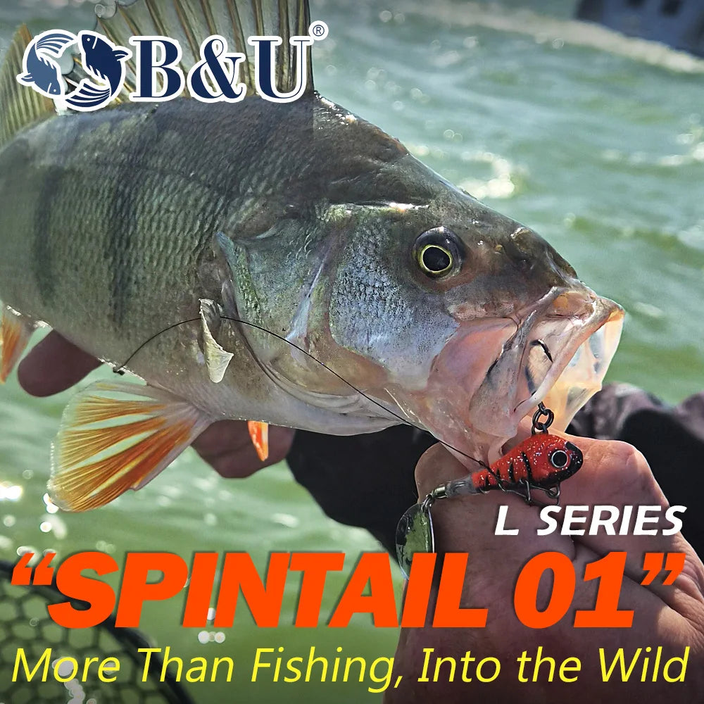B&U Tail Spinner Fishing Lure – Metal Spoon Blade 6/10/14g Tail Spinner Lure P3