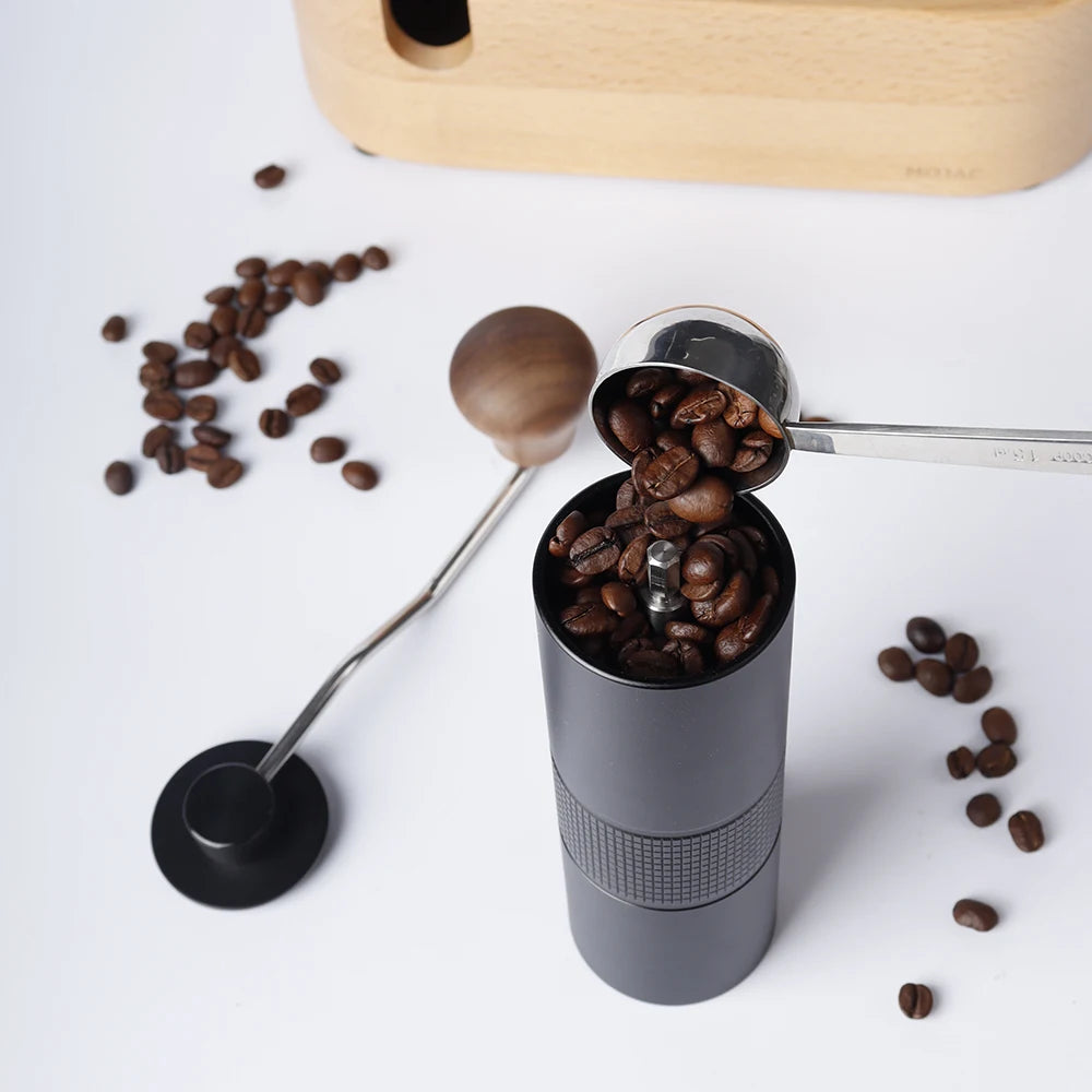 DUTRIEUX Portable Manual Coffee Grinder – Adjustable Black Manual Coffee Grinder P3
