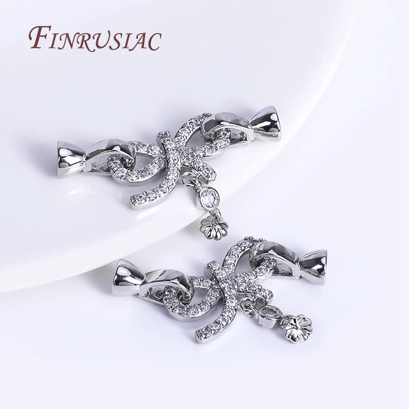 18K Gold Plated Bowknot Connector Clasp – DIY Jewelry Finding Jewelry Clasp Finding P3