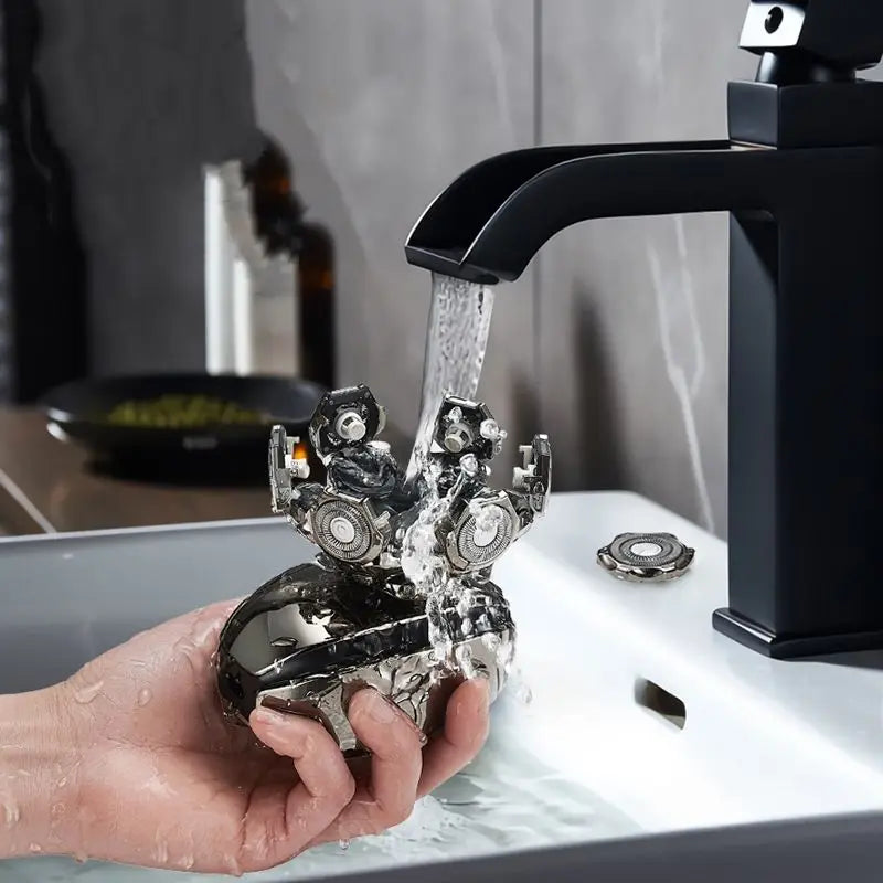 Mini Portable Electric Rotary Shaver – USB-C IPX7 Waterproof Electric Rotary Razor P3