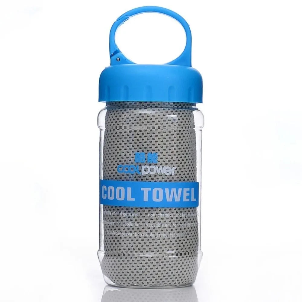 Cooling Towel UPF 50 Microfiber Quick-Dry – Yoga Gym Travel Cooling Sport Towel P3 Grey