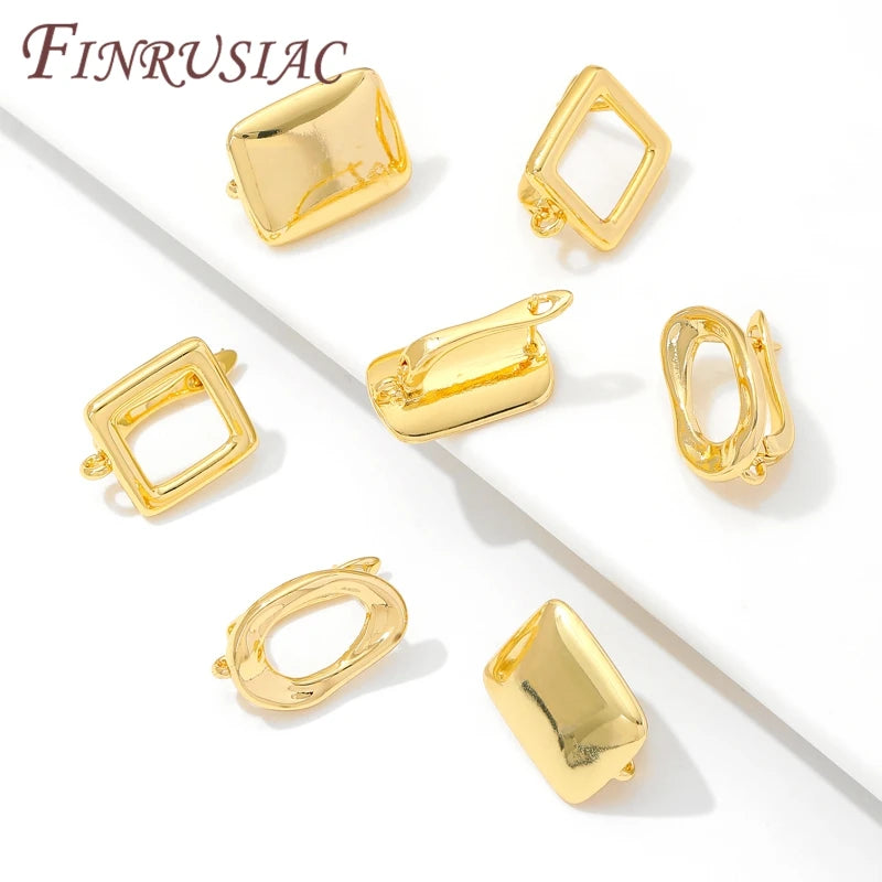 18K Gold Plated Earring Hooks – DIY Jewelry Making Findings Earring Hooks Findings P3