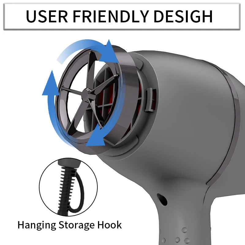 Professional Salon Hair Dryer 2200W Far-Infrared Anion Low Noise Professional Hair Dryer P3