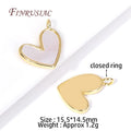 18K Gold Plated Charm Pendants – Heart Bear Hamsa Flower DIY Pendant Charm Set P3 18K Real Gold Plated 2 Pieces