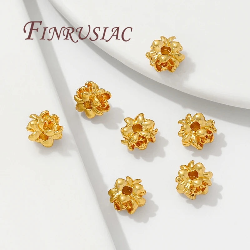 18K Gold Plated Spacer Beads for DIY Jewelry Making Jewelry Spacer Beads P3