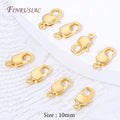 18K Gold Plated Lobster Clasps 10mm 12mm – DIY Jewelry 5/10Pcs Jewelry Clasp Findings P3 18K Gold Plated 10 Pcs