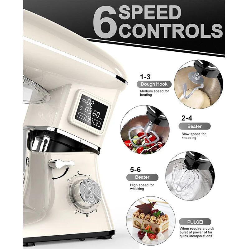 5.5L Stand Mixer 2000W – Dough, Cake & Egg Whisk Machine Stand Mixer P3