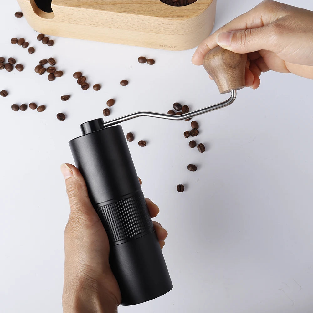 DUTRIEUX Portable Manual Coffee Grinder – Adjustable Black Manual Coffee Grinder P3